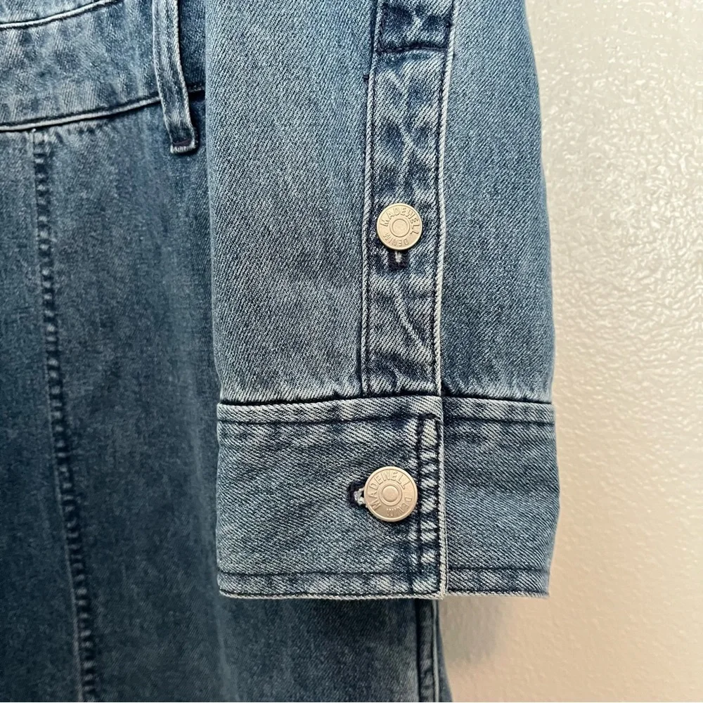 Madewell - Denim Relaxed Coverall Blue Glenroy Wash Jumpsuit Coveralls - XXL